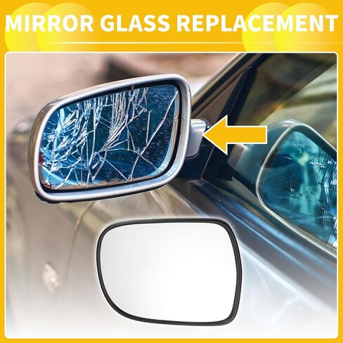 for Lexus RX330 2004-2006 RX350 2007-2009 RX400h 2006-2009 Heated Mirror Glass with Backing Plate Passenger Right Side Car Exterior Mirror Replacement Glass in Saudi Arabia