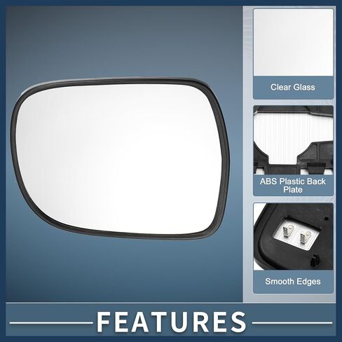 for Lexus RX330 2004-2006 RX350 2007-2009 RX400h 2006-2009 Heated Mirror Glass with Backing Plate Passenger Right Side Car Exterior Mirror Replacement Glass in Saudi Arabia