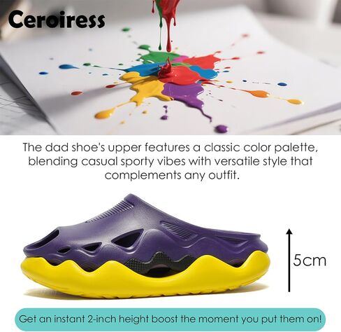 Unisex Slip on Clogs EVA Slides Hollow Sandals Shoes Outdoor | Futuristic Platform Recovery Cool in Saudi Arabia