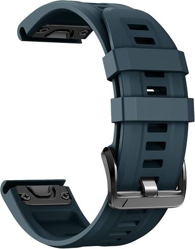 ANCOOL متوافق مع Garmin Fenix ​​6S/5S/7S Watch Band ، استبدال سيليكون ناعم 20 مم لـ Fenix ​​8 43mm/6S Pro/7S Pro/5S بالإضافة إلى أشرطة الساعات الذكية (أسود) in Kuwait