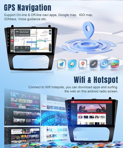 لنيسان ألتيما 2008 2009 2010 2011 2012 راديو اللاسلكي نيسان ألتيما كاربلاي و Android Auto ، ستيريو سيارة تعمل باللمس 9 بوصة ، التنقل BT WiFi SWC (دليل A/C) in Kuwait
