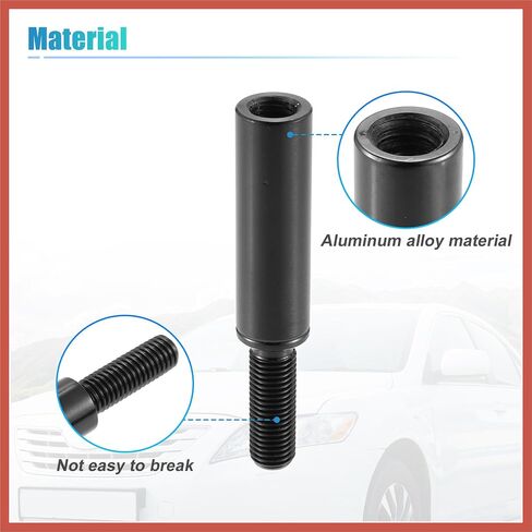 ACROPIX 51mm 2" Car Shift Knob Extension Aluminum Alloy Gear Shifter Extender Lever M10x1.25 for Ford for Nissan Car Parts in Saudi Arabia