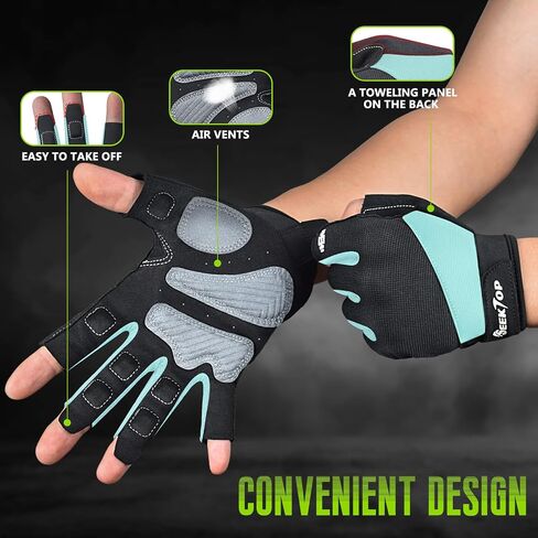 Seektop Workout Gloves for Men and Women, Weight Lifting Gloves with Full Protection, Excellent Grip, Gym Gloves, Breathable Exercise Gloves for Weightlifting, Fitness, Training in Kuwait