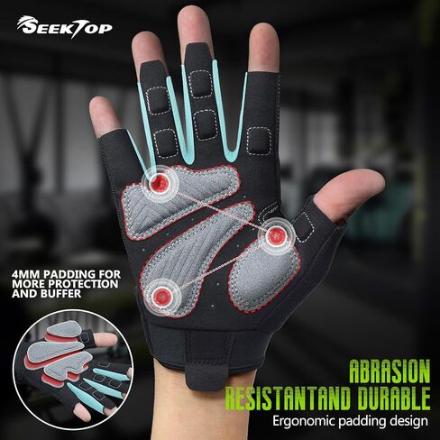 Seektop Workout Gloves for Men and Women, Weight Lifting Gloves with Full Protection, Excellent Grip, Gym Gloves, Breathable Exercise Gloves for Weightlifting, Fitness, Training in Kuwait