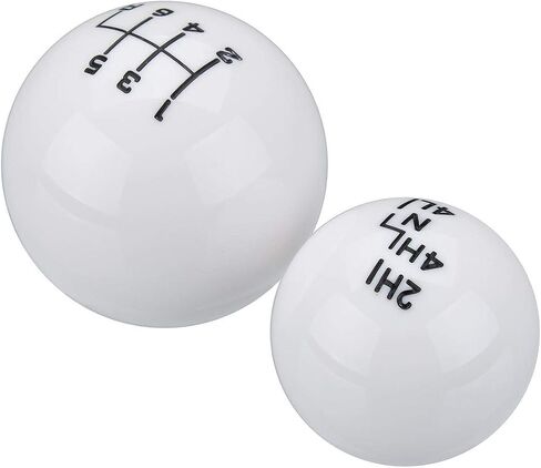 Ball Style 6 Speed Transfer Case Shift Knob for Jeep for JK (Color : White) in Saudi Arabia