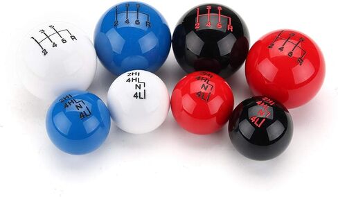 Ball Style 6 Speed Transfer Case Shift Knob for Jeep for JK (Color : White) in Saudi Arabia