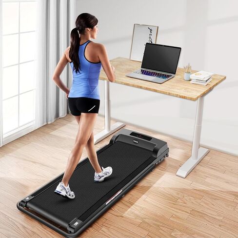 3.0 HP Foldable Portable Folding Small Treadmills for Home Office with 300 LBS Capacity, Walking Running Exercise Electric Compact Treadmill with LED Display in Kuwait
