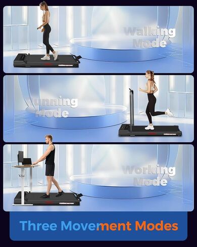 3.0 HP Foldable Portable Folding Small Treadmills for Home Office with 300 LBS Capacity, Walking Running Exercise Electric Compact Treadmill with LED Display in Kuwait