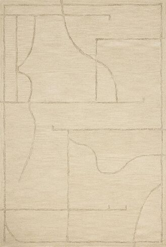 Loloi Jeremiah Brent Barrow Collection Bar-05 Ivory/Taupe 7'-9 "x 9'-9" سجادة المنطقة in Saudi Arabia
