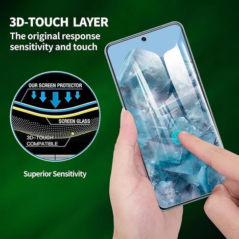 2 Pack for Google Pixel 6a (6.1") Screen Protector, Tempered-Glass, Micro-curved Edges, Case Friendly, Bubble Free, HD Clear, Easy Installation in Saudi Arabia