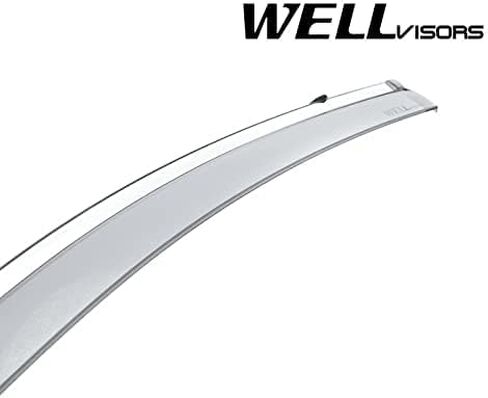 Wellvisors Window ، انحرافات الرياح المتوافقة مع شيفروليه تشيفي 2016-2019 فولت سبورت مع حراس المطر الكروم 3-847CH019 in Saudi Arabia