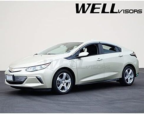 Wellvisors Window ، انحرافات الرياح المتوافقة مع شيفروليه تشيفي 2016-2019 فولت سبورت مع حراس المطر الكروم 3-847CH019 in Saudi Arabia