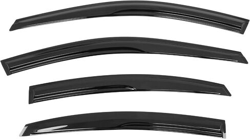 FREEMOTOR802 Mugen Style Window Deflectors Compatible with 2025 Toyota Camry | Tape-on Mount Rain Guards Side Window Visors Wind Deflectors Vent Visors Dark Tinted Acrylic 4-Piece in Saudi Arabia