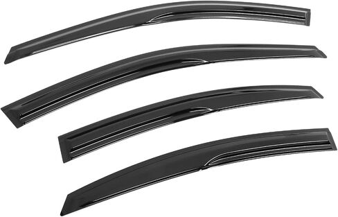 FREEMOTOR802 Mugen Style Window Deflectors Compatible with 2025 Toyota Camry | Tape-on Mount Rain Guards Side Window Visors Wind Deflectors Vent Visors Dark Tinted Acrylic 4-Piece in Saudi Arabia