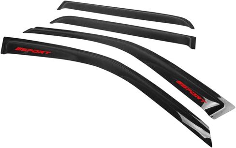 EVPROXP Window Visor Rain Guard Shade Compatible with 97-01 CRV, Side Window Vent Deflector, Dark Smoke Tinted, JDM Tape On Style, Red Sport in Saudi Arabia