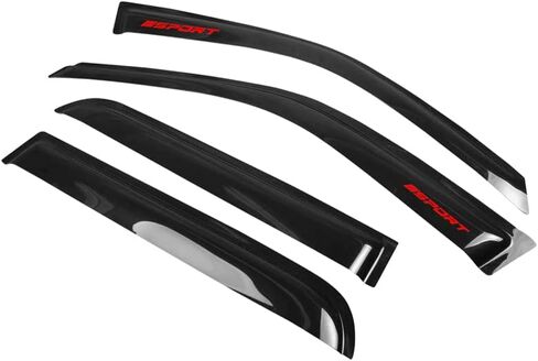 EVPROXP Window Visor Rain Guard Shade Compatible with 97-01 CRV, Side Window Vent Deflector, Dark Smoke Tinted, JDM Tape On Style, Red Sport in Saudi Arabia