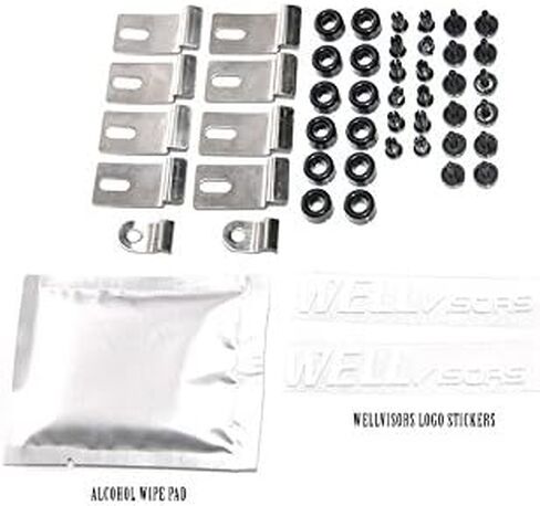 WellVisors Window Visors Wind Deflectors Compatible with Toyota 2013-2018 RAV4 with Chrome Trim Rain Guards 3-847TY014 in Saudi Arabia