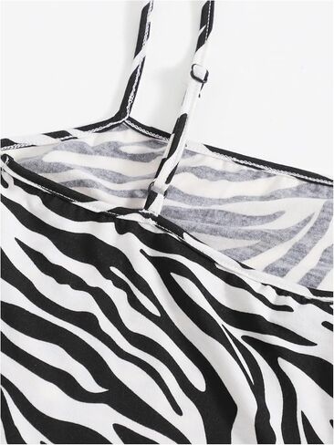 Wdirara للسيدات البقر المطبوع Bodycon Mini Cami Dress Draghetti Dresses Strap in Saudi Arabia