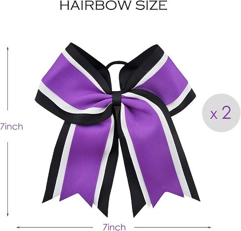 6 Pcs Metallic Cheerleading Pom Poms and Hair Bow Mid Calf Socks Set, Cheerleader Pompoms School Sports Game Spirit Cheer Accessories (Hot Pink) in Saudi Arabia