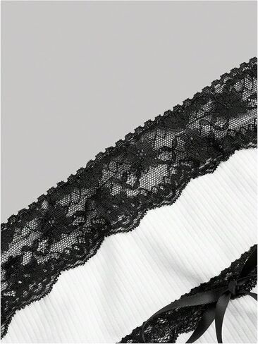 Wdirara Women's Floral Lace Bow Tubs Tops Britless Cric Top Summer Summer Disual Bandeau Tops in Saudi Arabia