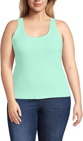Lands' End Women's Pointelle Rib UNeck Tank in Saudi Arabia