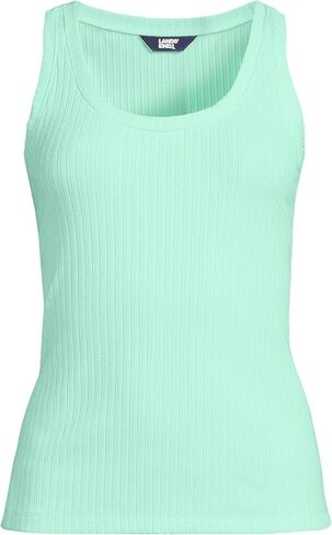 Lands' End Women's Pointelle Rib UNeck Tank in Saudi Arabia
