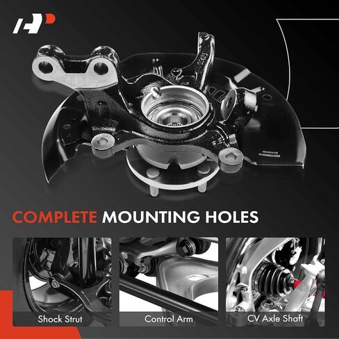 A-Premium Front Right Steering Knuckle & Wheel Bearing Hub Assembly Compatible with Toyota Sienna 2011-2017, FWD, Passenger Side in Saudi Arabia