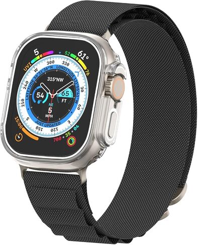 [2 Pack] Penom Compatible for Apple Watch Ultra Case 49mm Bumper Cover, Soft TPU Shockproof Protective Scratch-Resistant Frame for iWatch Series 8 Ultra 49 MM [No Screen Protector] - Orange in Saudi Arabia