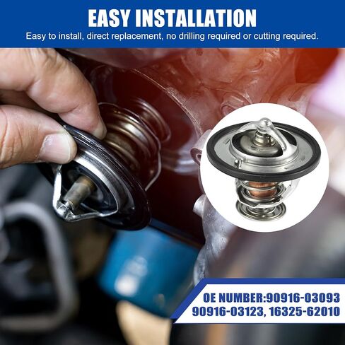 X Autohaux 90916-03093 90916-03123 TOOLANT TOOLANT TOWOSTAT لـ LEXUS IS300 2001-2005 in Saudi Arabia