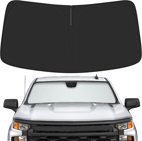 Car Windshield Sun Shade for Chevy 2014-2018 Silverado 1500 & for GMC 2014-2018 Sierra 1500 Accessories (OEM) in Kuwait