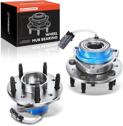 A-Premium 2 x Front Wheel Bearing and Hub Assembly with ABS & 5-Lug Compatible with Chevy Malibu 97-03, Classic 04-05, Olds Alero 99-04, Cutlass 97-99, Pontiac Grand Am 99-05, FWD in Saudi Arabia