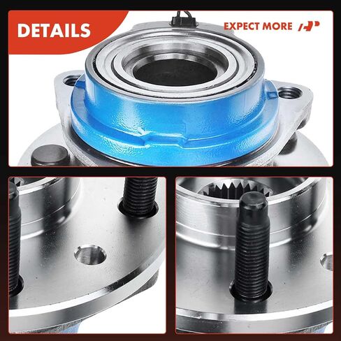 A-Premium 2 x Front Wheel Bearing and Hub Assembly with ABS & 5-Lug Compatible with Chevy Malibu 97-03, Classic 04-05, Olds Alero 99-04, Cutlass 97-99, Pontiac Grand Am 99-05, FWD in Saudi Arabia