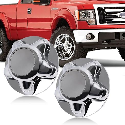 G-PLUS 7" Center Caps with 5-Lug Steel Wheel Chrome 2 PCS Compatible with Ford F150 Expedition 1997-2003 Wheel Hub Caps Rim Cover in Saudi Arabia