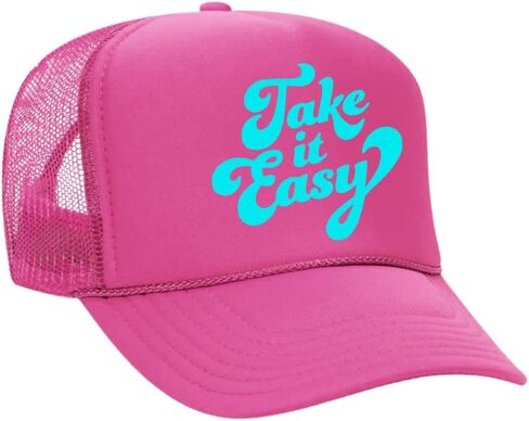 TAKE IT Easy Neon Trucker Hat in Saudi Arabia