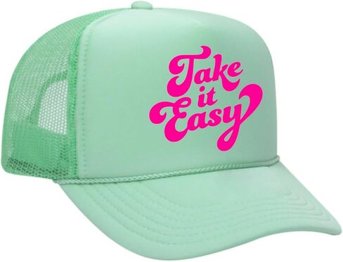 TAKE IT Easy Neon Trucker Hat in Saudi Arabia