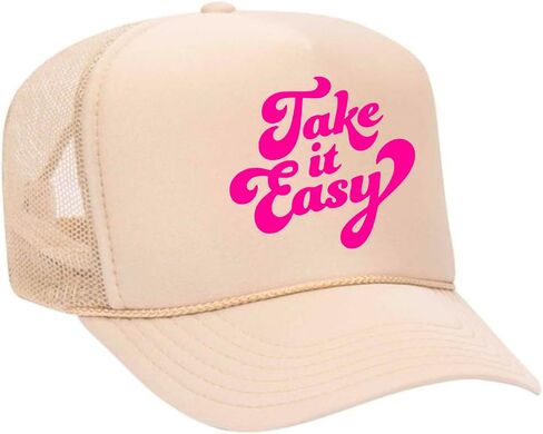 TAKE IT Easy Neon Trucker Hat in Saudi Arabia