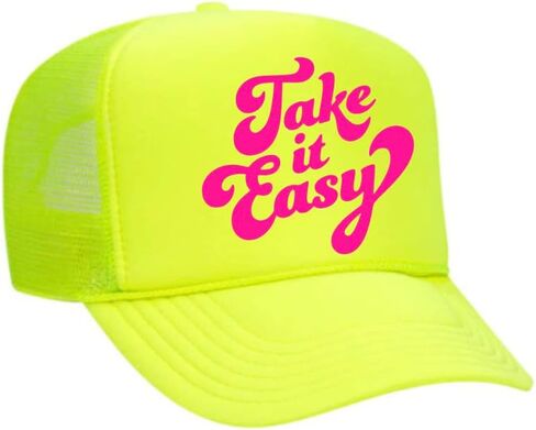 TAKE IT Easy Neon Trucker Hat in Saudi Arabia
