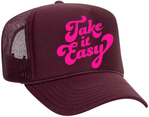 TAKE IT Easy Neon Trucker Hat in Saudi Arabia