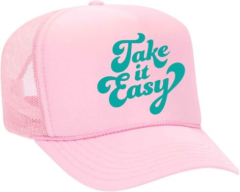 TAKE IT Easy Neon Trucker Hat in Saudi Arabia