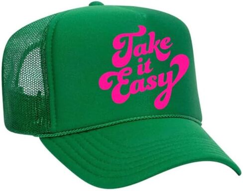 TAKE IT Easy Neon Trucker Hat in Saudi Arabia