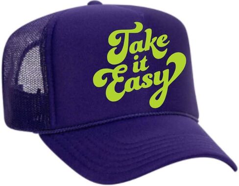 TAKE IT Easy Neon Trucker Hat in Saudi Arabia