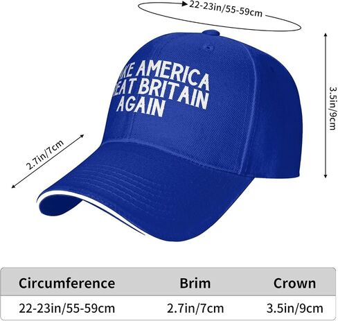 Make America Great Britain Again Classic Trucker Hat Men Women Low Profile Baseball Cap Dad Hats Adjustable,Black in Saudi Arabia