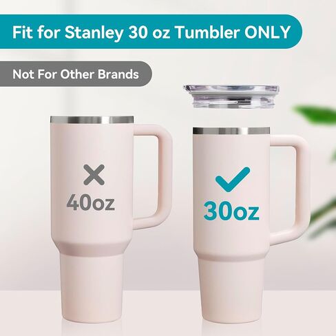 40oz Replacement Lid for Stanley Quencher, Stronghold Lid Spill Proof Splash Resistant Tumbler Lids for 40oz Stanley Cup Accessories in Kuwait