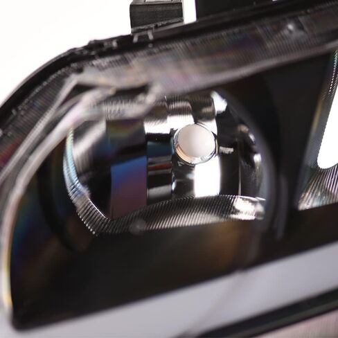 7422439226210 Compatible With 2006-2011 Honda Civic 4 Door Sedan Switchback Sequential LED Strip Bar Black Housing Headlights With Amber Reflector in Saudi Arabia