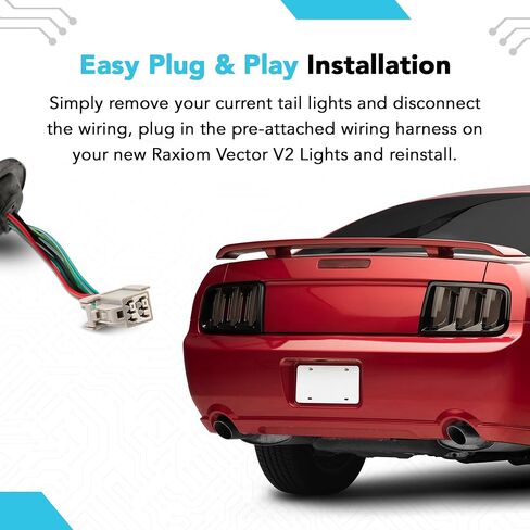 Raxiom LED LED Tail Assembly تناسب جميع فورد موستانج 1999-2004 باستثناء 99-01 كوبرا in Kuwait