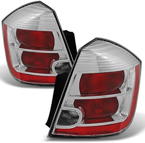 AKKON - For Nissan Sentra Base | S | SL | SR | SE-R Model Chrome Tail Light Brake Lamp Left + Right Replacement in Saudi Arabia