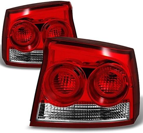 AKKON - For Dodge Charger 4Dr Sedan Dark Red Tail Lights Brake Lamps Driver and Passenger Replacement in Saudi Arabia
