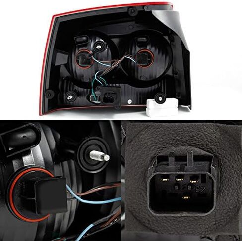 AKKON - For Dodge Charger 4Dr Sedan Dark Red Tail Lights Brake Lamps Driver and Passenger Replacement in Saudi Arabia