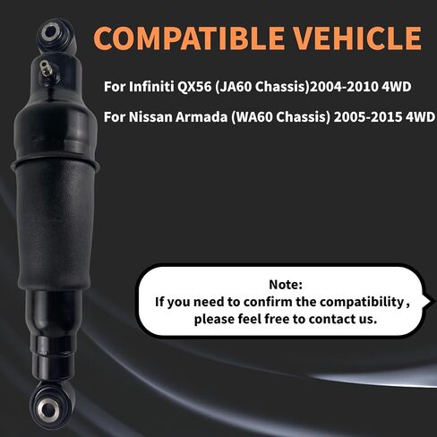 زوجات تمتص الصدمات للهواء الخلفي الزوجية متوافقة مع Infiniti QX56 JA60 2004-2010 ، لنيسان أرمادا WA60 2005-2015 56200-ZC01B 56200-ZQ20C in Saudi Arabia