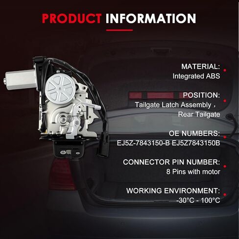 مجموعة مزلاج الباب الخلفي CCIYU ، مشغلات قفل الباب الخلفية المتوافقة مع Ford Escape 2014-2016 ، لـ Lincoln MKC 2015 16 17 18 2019 يحل محل EJ5Z-7843150-B EJ5Z7843150BB in Saudi Arabia